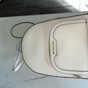 Michael Kors White Backpack